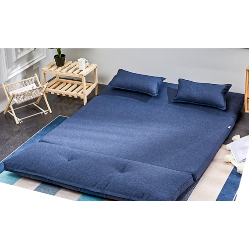 Urbana Japanese Futon Lounge Sofa Bed Blue 150cm Sofa Bed